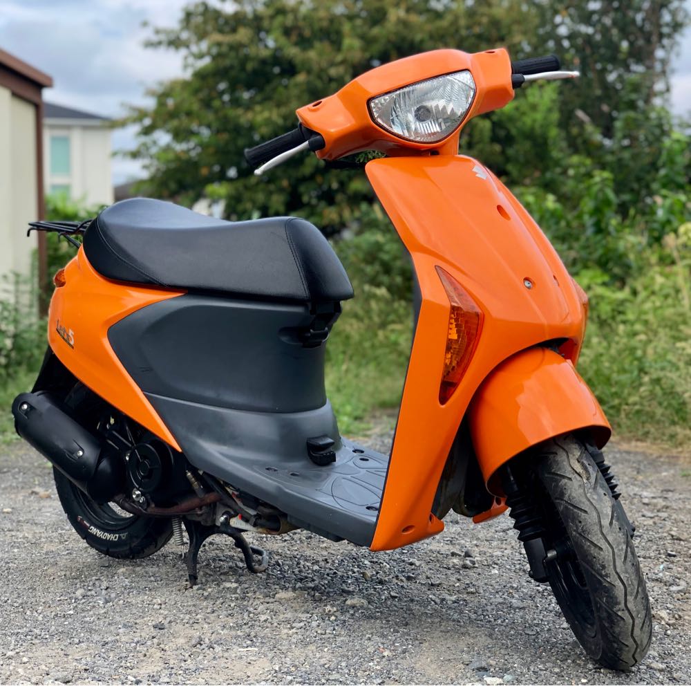 ☆４万円！レッツ５ 実働車☆スズキ 原付 スクーター CA47A オレンジ 