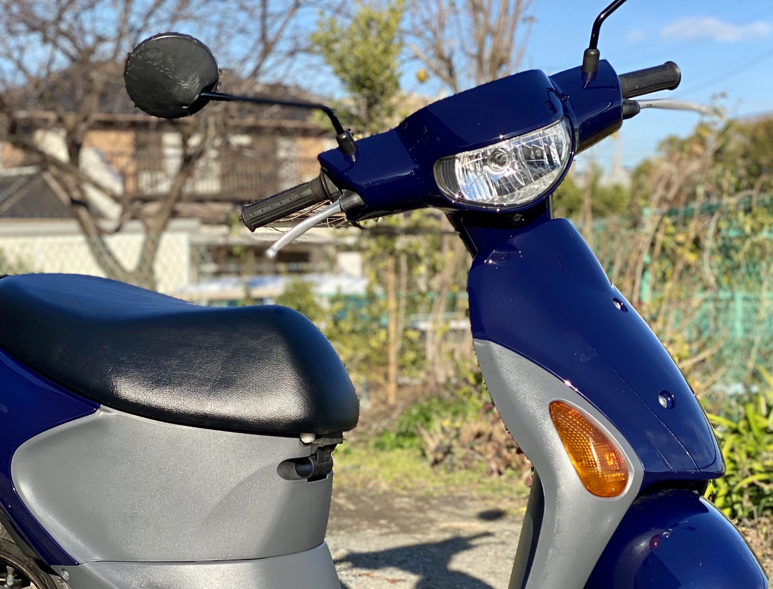 調子良好！ スズキ レッツ4 紺 インジェクション 原付 バイク 50cc 